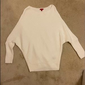 White Dolman Sweater